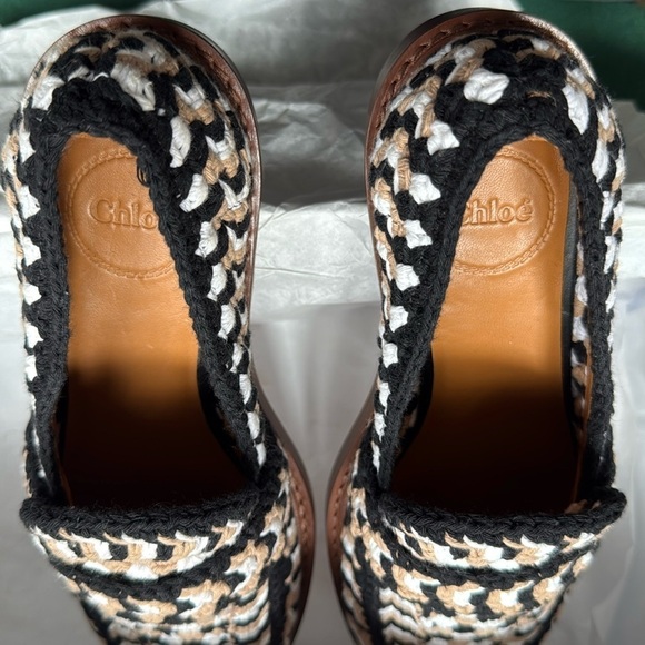 nib Chloé “Kayla” Woven Flat Loafers in Multi-Color Crochet – EU 36 / US 6 - Picture 6 of 9